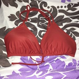 Maroon bikini top